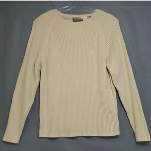 Timberland Structured Ribbed Sweater Beige Size Large